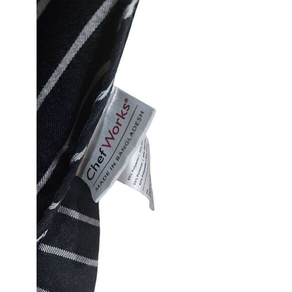 Chef works striped apron - Picture 5 of 9